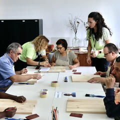 Galeria - Imagem 4 da Leroy Merlin traz � ALADI workshop �Como criar texturas num quadro�