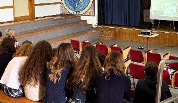 Recebemos 14 alunas vindas dos Estados Unidos da Am�rica