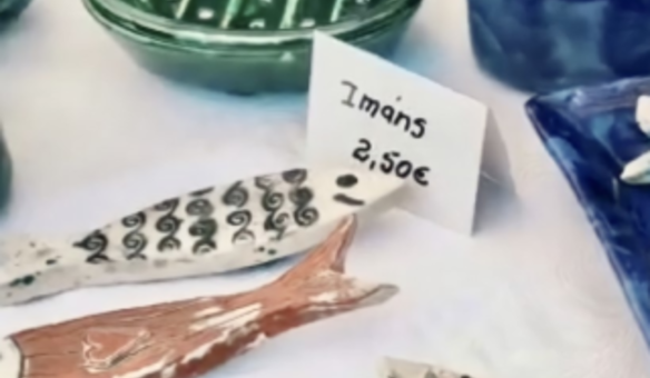 Trabalhos realizados pelos utentes partilhados na �Festa da Sardinha�