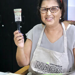 Galeria - Imagem 0 da Leroy Merlin traz � ALADI workshop �Como criar texturas num quadro�