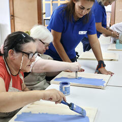 Galeria - Imagem 15 da Leroy Merlin traz � ALADI workshop �Como criar texturas num quadro�