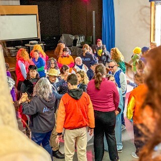Imagem da Festa e cor marcam tarde de Carnaval na institui��o